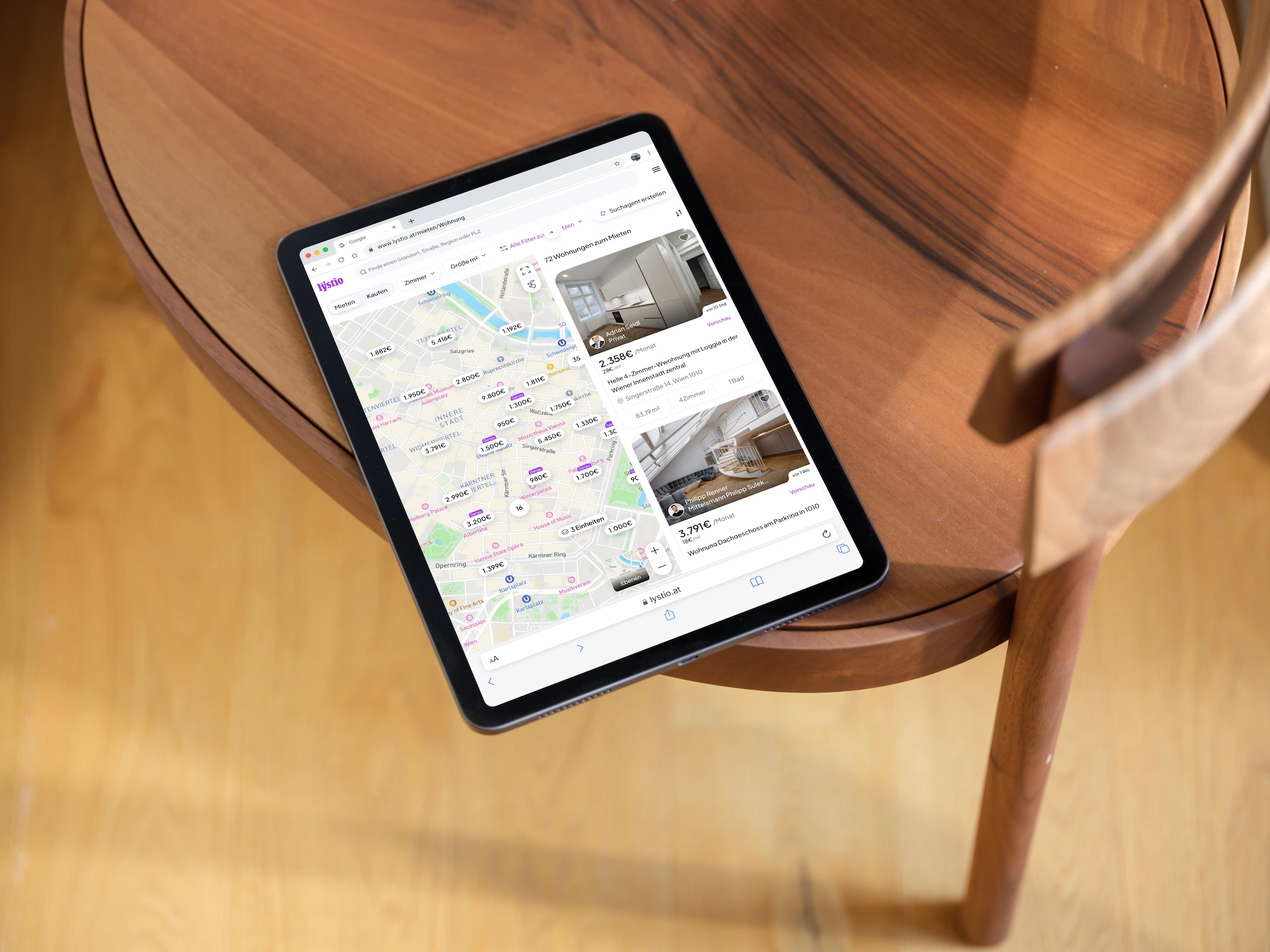 Lystio on tablet